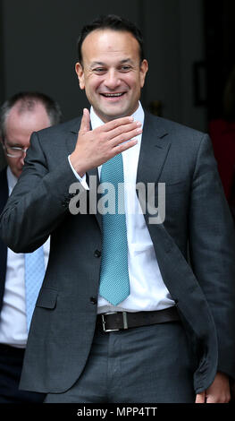 Dublin, Irlande. 24 mai 2018. An Taoiseach Leo Varadkar photographié à des édifices gouvernementaux à Dublin, comme il attend d'accueillir le Ministre belge Charles Michel, avant de discuter les Brexit et d'autres questions. Crédit photo : Laura Hutton/Alamy Live News. Banque D'Images