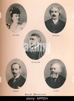 'Grands musiciens - Planche XIV.', 1895. Artiste : Inconnu. Banque D'Images