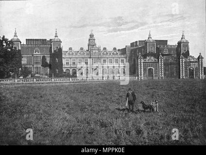 Hatfield House, South/,c1900. Artiste : GW Wilson et de l'entreprise. Banque D'Images