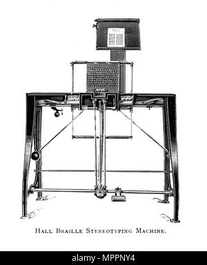 'Hall stéréotypes Braille Machine", 1919. Artiste : Inconnu.