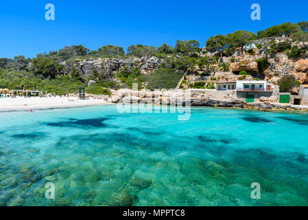 Cala Llombards - belle plage de baie de Mallorca, Espagne Banque D'Images