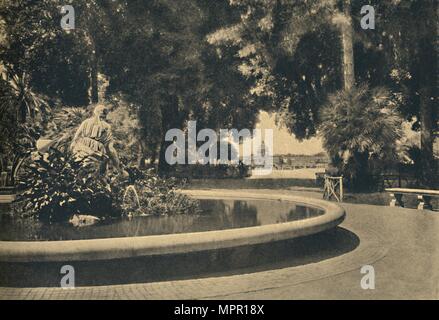 'Roma - Le Parc du Pincio. Fontaine de Moïse, sauvé des eaux (par Brazza)', 1910. Artiste : Inconnu. Banque D'Images