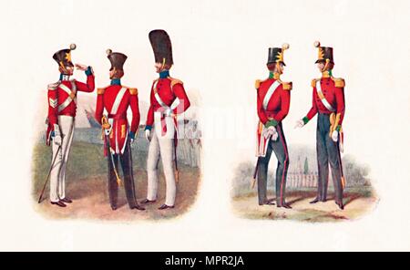 "L'uniforme de la 86e Regt., 1842 et 1848.', 1904. Artiste : Inconnu. Banque D'Images