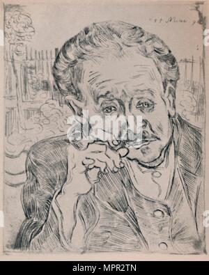 'Portrait du Dr Gachet", c.1890, (1946). Artiste : Vincent van Gogh. Banque D'Images