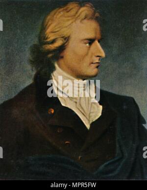 'Friedrich von Schiller 1759-1805. - Gemälde von Kügelgen', 1934. Artiste : Inconnu. Banque D'Images