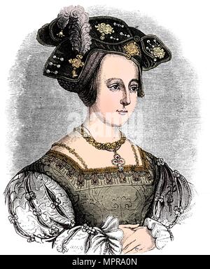 Anne Boleyn (c1504-1536), seconde épouse d'Henry VIII d'Angleterre, c1880. Artiste : Inconnu. Banque D'Images