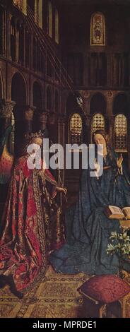 'L'annonciation', 1434-1436. Artiste : Jan van Eyck. Banque D'Images