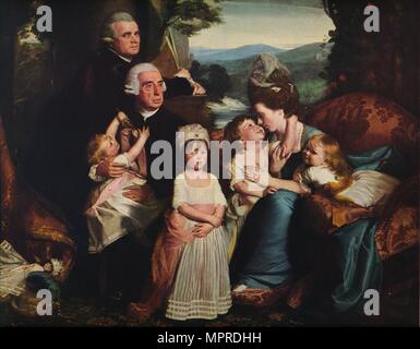 'La famille Copley', 1776-1777. Artiste : John Singleton Copley. Banque D'Images