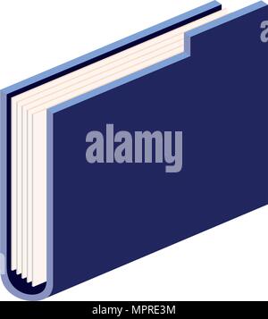 Dossier de fichier icône isométrique Illustration de Vecteur