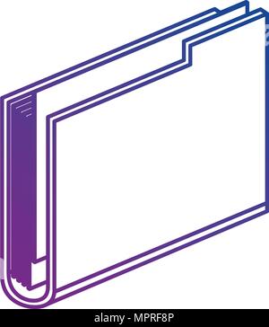 Dossier de fichier icône isométrique Illustration de Vecteur