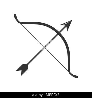 Arc Arc Flèche Icône Illustration Vectorielle Design Graphique