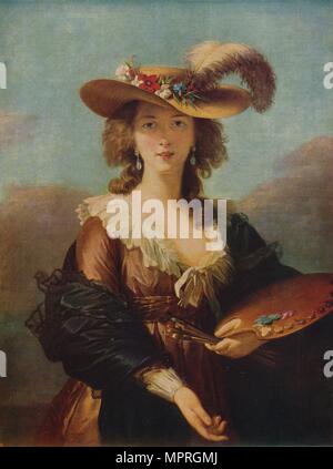 'Portrait de l'artiste', après 1782, (c1915). Artiste : Madame Vigee Lebrun. Banque D'Images