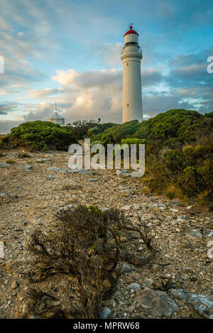 Le phare de Cape Nelson à Victoria, en Australie, à l'été Banque D'Images