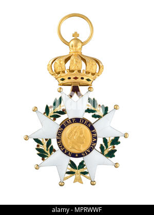 Grand-croix de la Légion d'honneur de Napoléon Ier. Banque D'Images