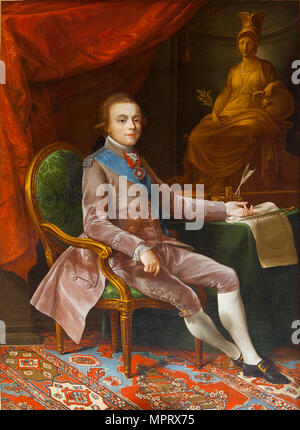 Portrait du Grand-duc Pavel Petrovitch (1754-1801). Banque D'Images