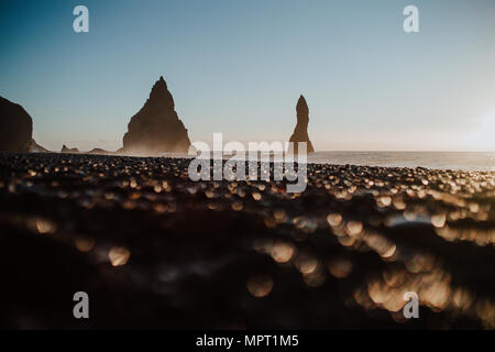 Reinsfjara Beach, de l'Islande Banque D'Images