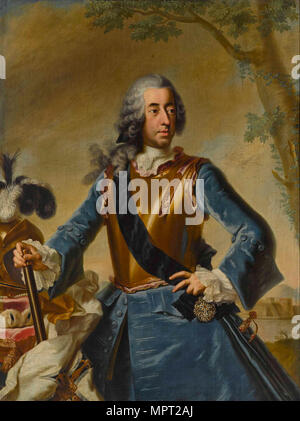 Clément Auguste de Bavière (1700-1761), de Cologne Maximilien-henri comme Grand Maître de l'Ordre Teutonique Banque D'Images