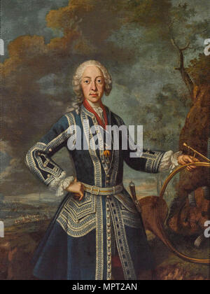 Maximilien III Joseph (1727-1777), électeur de Bavière, à la chasse de robe. Banque D'Images
