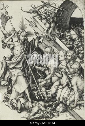 Le Christ dans les limbes, fin du 15e siècle. Artiste : Martin Schongauer. Banque D'Images