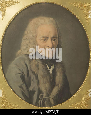 Portrait de l'écrivain, essayiste et philosophe François Marie Arouet de Voltaire (1694-1778). Banque D'Images