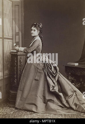 Portrait de la cantatrice Adelina Patti (1843-1919). Banque D'Images