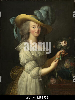 Portrait de la Reine Marie-Antoinette de France (1755-1793), après 1783. Banque D'Images