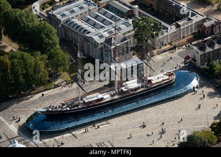 'Cutty Sark', Greenwich. Londres, 2012. Artiste : Damian Grady. Banque D'Images