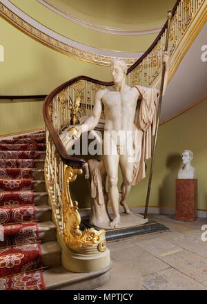 'Napoléon comme Mars le Pacificateur', statue par Antonio Canova, Apsley House, Londres, c2015. Artiste : James O Davies. Banque D'Images