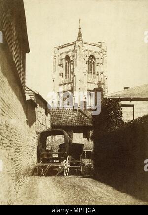 L'église de St Peter Mancroft, Norwich, Norfolk, c1850. Artiste : Thomas Damant Eaton. Banque D'Images