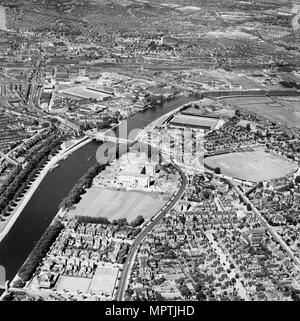 Nottingham, Nottinghamshire, 1949. Artiste : Aerofilms. Banque D'Images