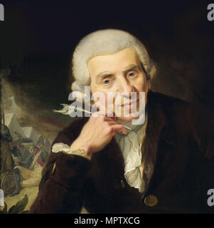 Portrait de Johann Wilhelm Ludwig Gleim (1719-1803). Banque D'Images