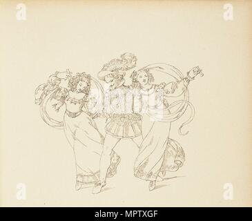 Illustration pour l'opéra Les Noces de Figaro de Wolfgang Amadeus Mozart. Banque D'Images