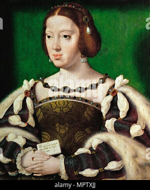 Portrait de la Reine Eléonore d'Autriche (1498-1558). Banque D'Images