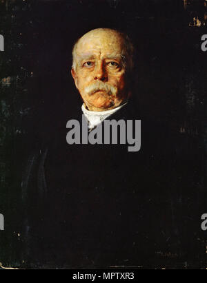 Portrait du chancelier Otto von Bismarck (1815-1898). Banque D'Images