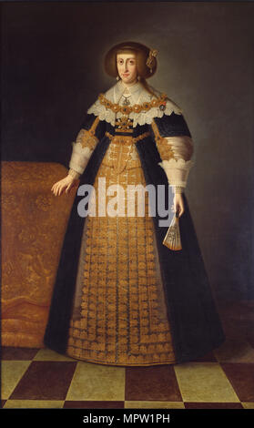 Portrait de l'Archiduchesse Cecilia Renata d'Autriche (1611-1644), Reine de Pologne. Banque D'Images