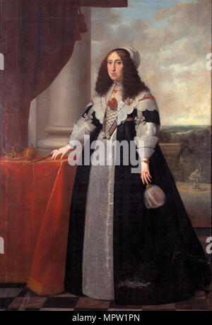 Portrait de l'Archiduchesse Cecilia Renata d'Autriche (1611-1644), Reine de Pologne, 1643. Banque D'Images