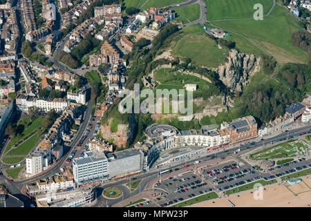 Château de Hastings, East Sussex, 2015. Artiste : Damian Grady. Banque D'Images