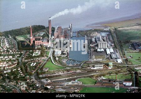 Portishead Dock, North Somerset, 1970. Artiste : Jim Hancock. Banque D'Images