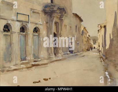 Une rue d'Espagne, c1880. Artiste : John Singer Sargent. Banque D'Images
