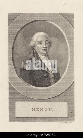 Général Jacques-François de Menou (1750-1810), 1807. Banque D'Images