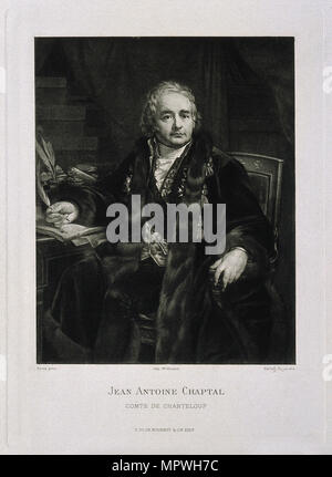 Jean-Antoine Chaptal (1756-1832), . Banque D'Images