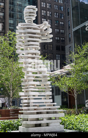 Statue, « The Guardians: Hero », New York, États-Unis Banque D'Images