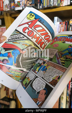 Superman Comic Books, New York, USA Banque D'Images