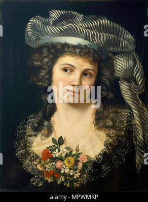 Portrait d'une jeune femme. Banque D'Images