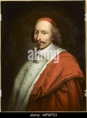 Portrait du Cardinal Jules Mazarin (1602-1661), première moitié du 17e cen.. Banque D'Images