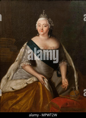 Portrait de l'Impératrice Elisabeth d'Autriche (1709-1762), milieu du 18e cen.. Banque D'Images