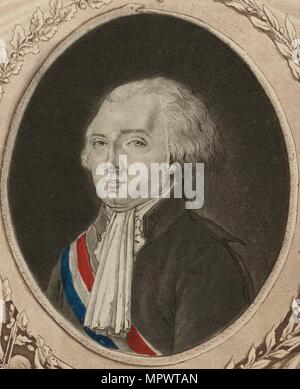 Portrait de Jérôme Pétion de Villeneuve (1756-1794), début des années 1780. Banque D'Images