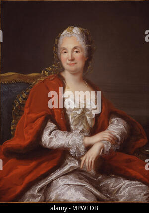 Portrait de Madame Geoffrin (1699-1777), ca 1760. Banque D'Images