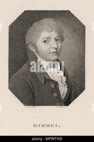 Portrait du compositeur et pianiste Friedrich Heinrich Himmel (1765-1814) , 1815. Banque D'Images