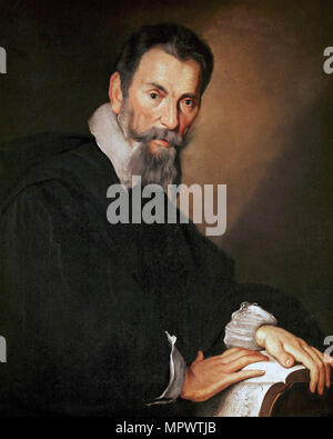 Portrait du compositeur Claudio Monteverdi (1567-1643), . Banque D'Images